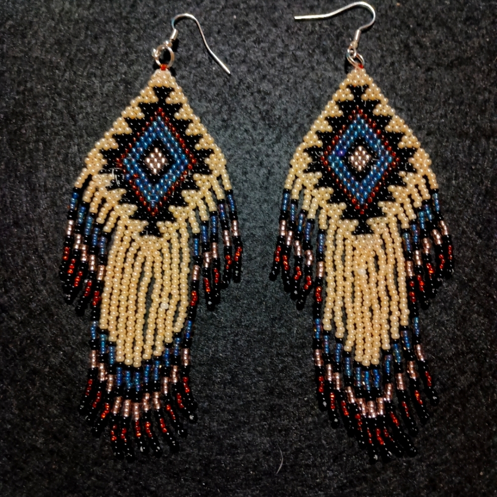 Hand crafted Native American style earrings